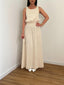 Robe en lin beige