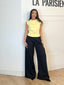 Crop top jaune
