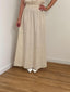 Robe en lin beige