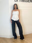 Top bustier blanc