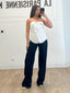 Top bustier blanc