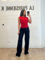 Crop top rouge