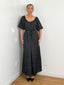 Robe satinée noir