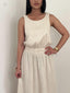Robe en lin beige