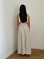 Robe en lin beige
