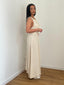 Robe en lin beige