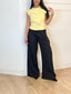 Crop top jaune