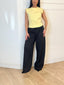 Crop top jaune