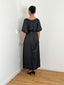 Robe satinée noir