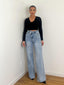 Jeans bleu 2 boutons