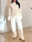 Ensemble gilet zip et pantalon beige