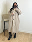 Manteau classique mi long taupe