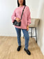 Pull boucle en laine rose