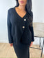 Ensemble cardigan et jupe noir