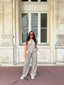 Ensemble blazer sans manche taupe