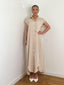 Robe chemise longue beige