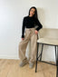 Pantalon droit taupe