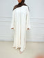 Abaya Noura blanc