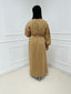 Robe sweat long camel