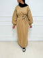 Robe sweat long camel