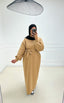 Robe sweat long camel