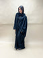 Abaya Dubai 3 boutons noir