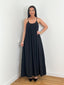 Robe longue fluide noir