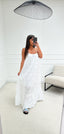 Robe longue bohème blanc