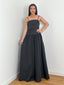 Robe détail bustier noir