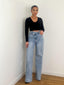 Jeans bleu 2 boutons