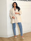 Blazer oversize beige