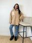 Veste moumoute beige