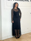 Robe longue dentelle noir