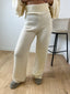 Ensemble cache coeur manche ballon et pantalon beige