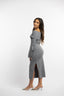 Collection Poupette : Robe col bateau gris