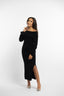 Collection Poupette : Robe col bateau noir