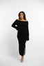 Collection Poupette : Robe col bateau noir