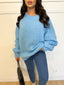 Pull mohair bleu