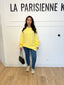 Pull mohair jaune