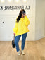 Pull mohair jaune