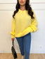 Pull mohair jaune