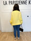 Pull mohair jaune