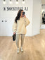 Sweat oversize beige