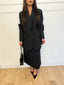 Ensemble tailleur blazer large et jupe noir