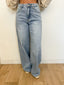 Jeans coupe large bleu