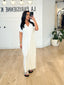 Robe fluide longue blanc