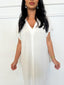 Robe fluide longue blanc