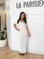 Robe fluide longue blanc