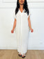 Robe fluide longue blanc