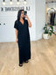 Robe fluide longue noir